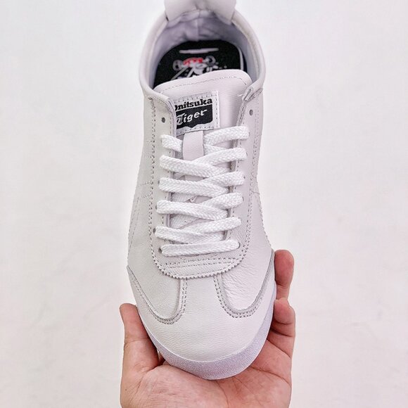 Onitsuka Tiger Mexico 66 Light Grey Leather Sneakers - Picture 4 of 8